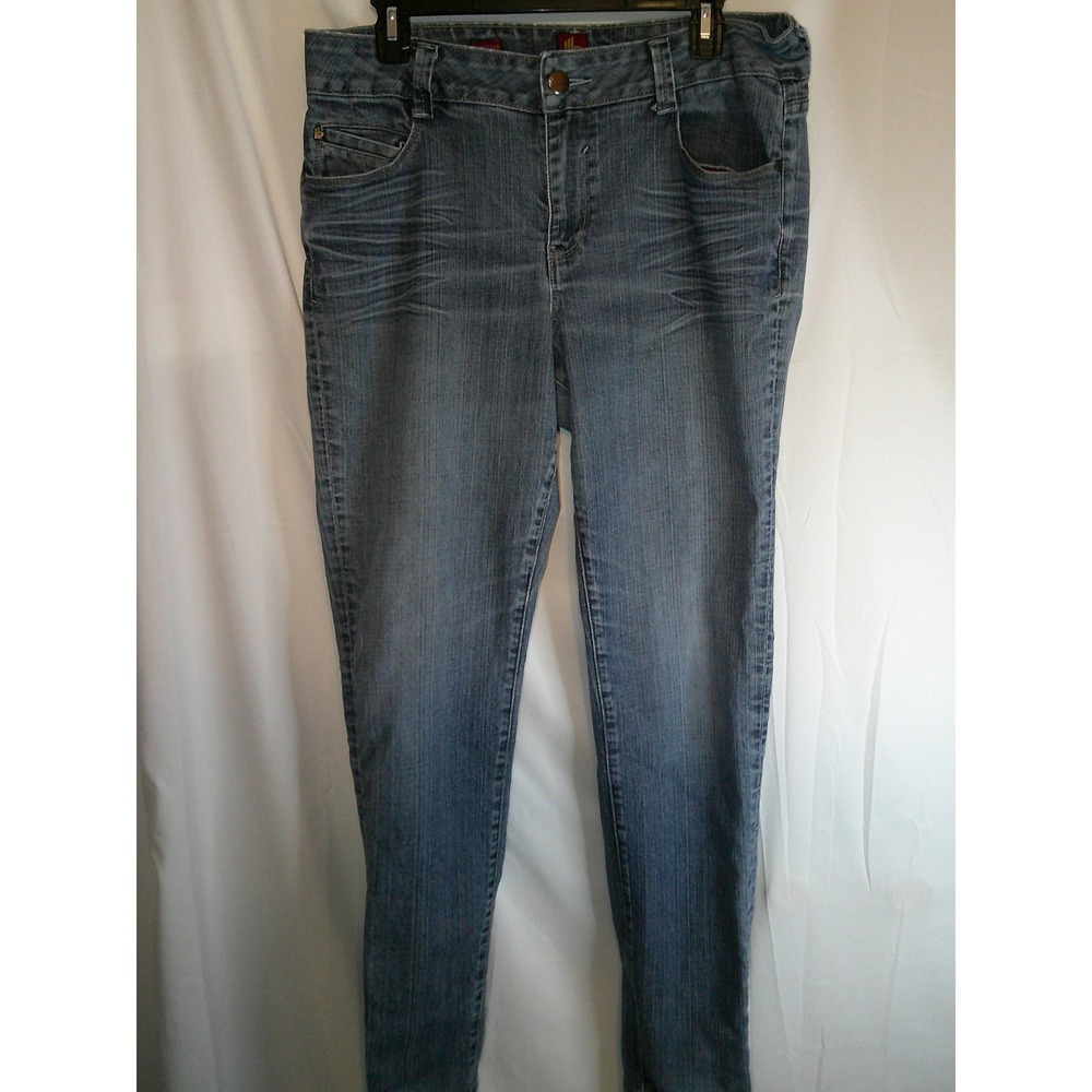 Vintage Sasson Skinny Leg Shuffle Ooh La La‎ Denim Blue Wash Women's Size 12